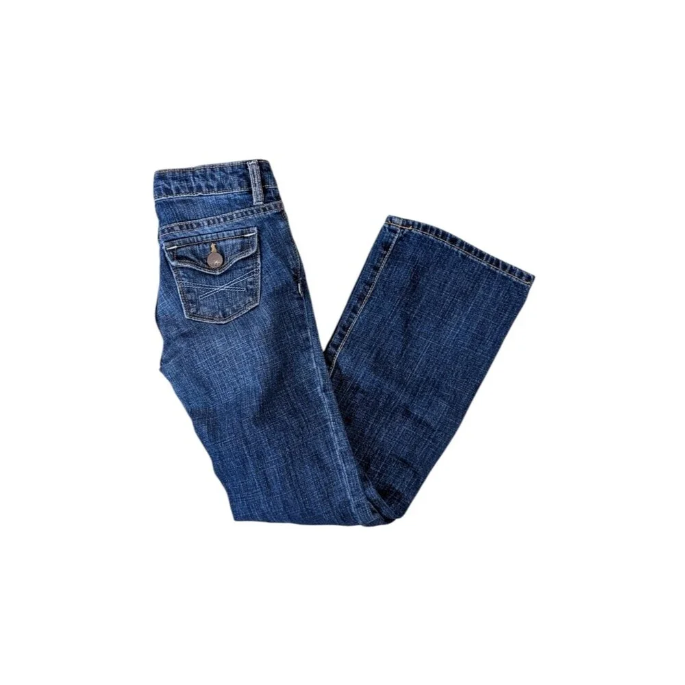 Gap Kids Denim Jeans Medium Wash Bootcut Back To School 100% Cotton Girls Size 7